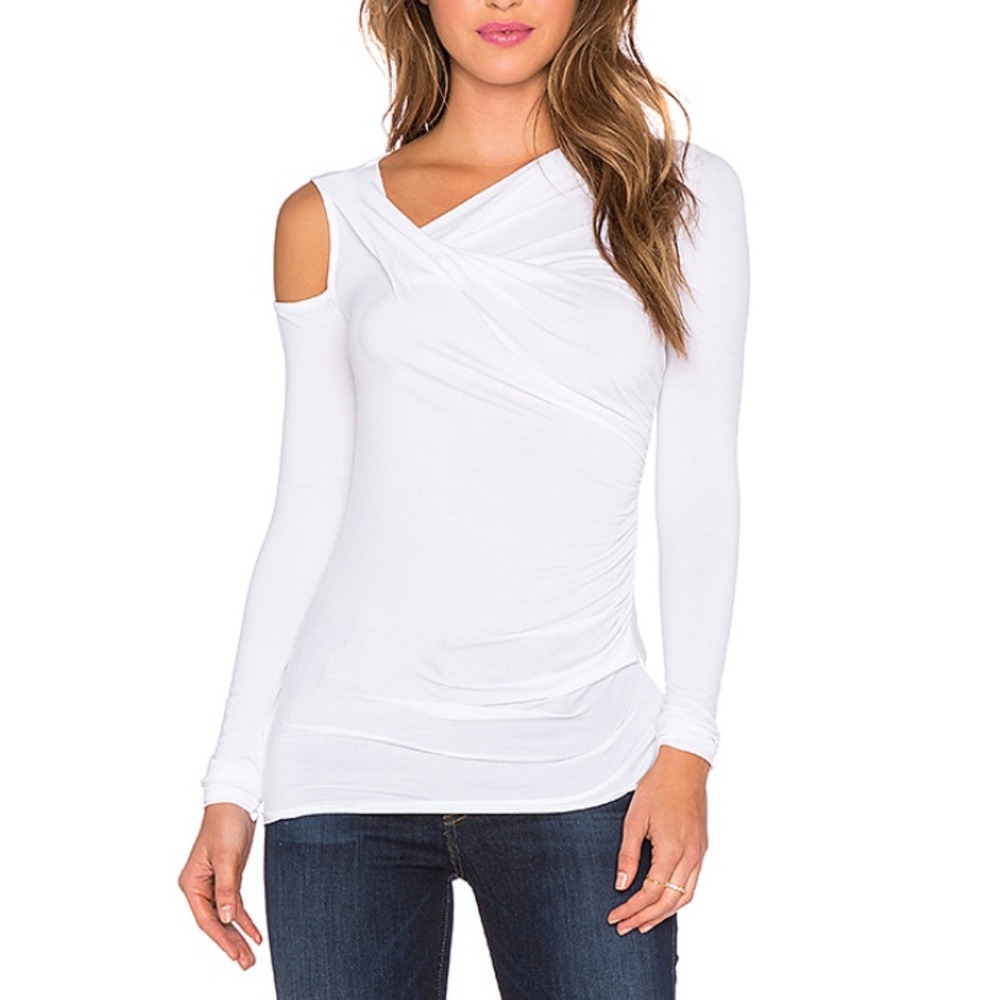 NWT BAILEY 44 COLD SHOULDER
RUCHED TOP